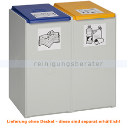 Mülltrennsystem VAR Kunststoffcontainer 2-fach 40 L