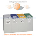 Mülltrennsystem VAR Kunststoffcontainer 4-fach 40 L