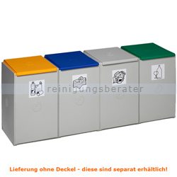Mülltrennsystem VAR Kunststoffcontainer 4-fach 60 L