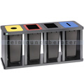 Mülltrennsystem VAR Tetris Abfallsammler 4 x 58 L