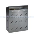 Mülltrennsystem VAR WS 89 3-fach Einwurf, antik-silber 300 L