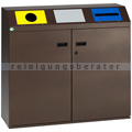 Mülltrennsystem VAR WS 97 3-fach deep-brown 3 x 80 L