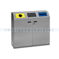 Mülltrennsystem VAR WS 97 3-fach silber 3 x 80 L