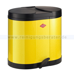 Mülltrennsystem Wesco Treteimer 170 2x15 L lemonyellow