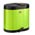 Zusatzbild Mülltrennsystem Wesco Treteimer 170 2x15 L limegreen