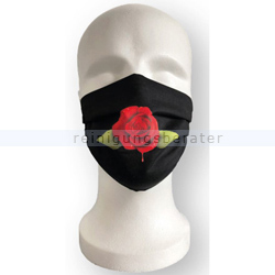Mundbedeckung Ampri Mehrwegmaske rose schwarz 1 Stück