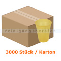 Mundspülbecher Ampri Mehrwegbecher PP 150 ml gelb