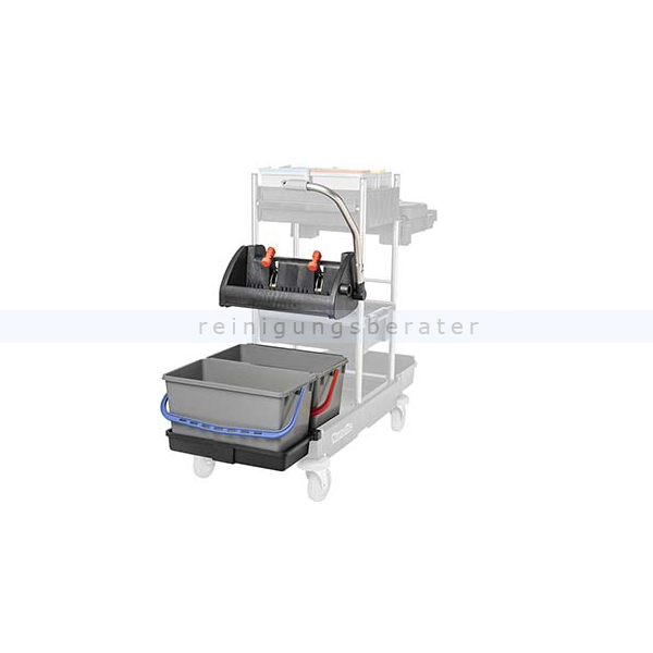 Numatic SRK3S Reinigungswagen Flachpresse schwarz im Set