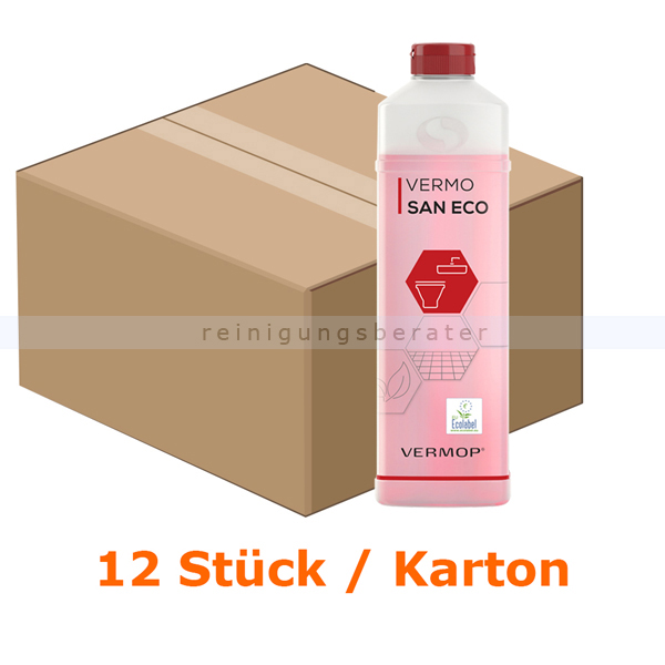 Öko-Sanitärreiniger Vermop San Eco Natur 12 x 1 L