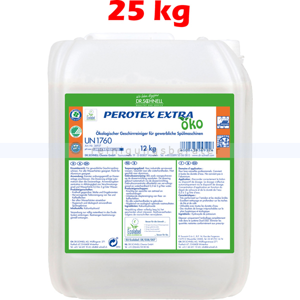 Öko-Spülmaschinenreiniger Dr. Schnell PEROTEX Extra Öko 25 kg