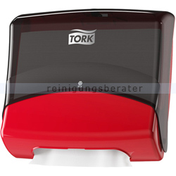 Papierhandtuchspender Tork für Reinigungstücher schwarz/rot