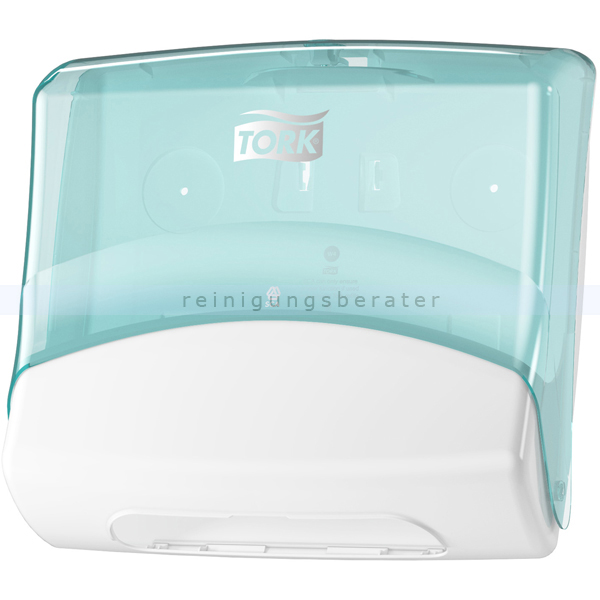 Papierhandtuchspender Tork für Reinigungstücher weiß/türkis
