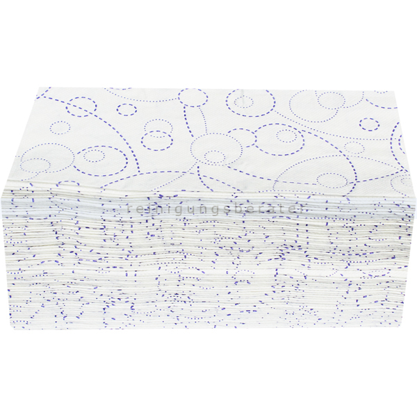 MMOOVV 1/3/5 Smiley Print Papierhandtücher Papier Mehrfach Gefaltete Papiertücher mit schnell Trocknenden Saugfähigkeitstaschen Weiß 300 Blatt Spender Handtuchpapier weich reißfest & nassfest 