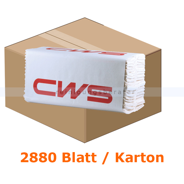 Papierhandtücher CWS 2880 Blatt hochweiß Recycling 23x33 cm