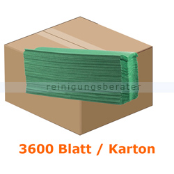 Papierhandtücher CWS 3600 Blatt grün Recycling 25x31 cm