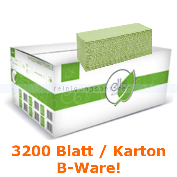 Papierhandtücher Eco Recycling 3200 Blatt lindgrün B-Ware