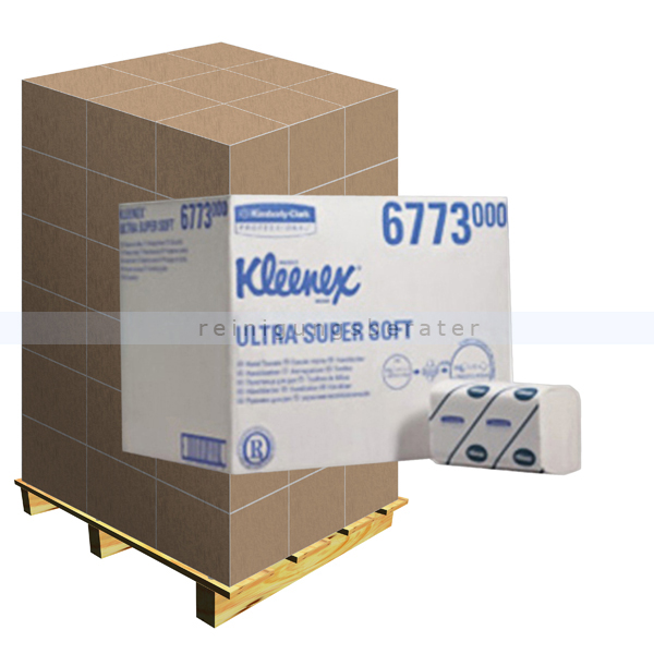 Papierhandtücher Kimberly Clark Kleenex Ultra Groß, Palette