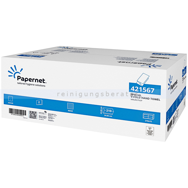Papierhandtücher Papernet 3150 Blatt SPECIAL V-Falz 24x23 cm