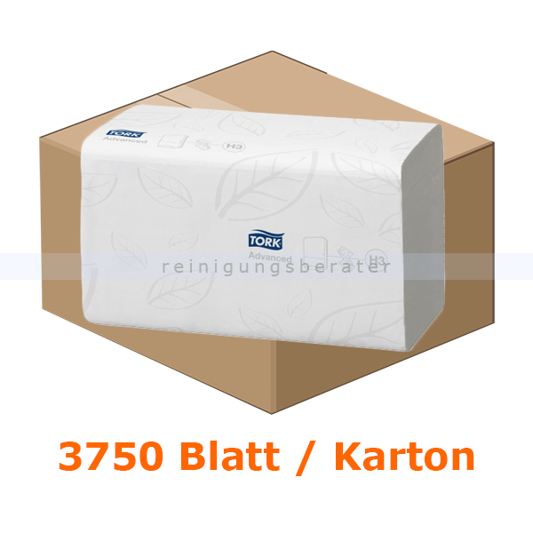 Papierhandtücher SCA Tork Advanced 3750 Bl. weiß 25x23 cm