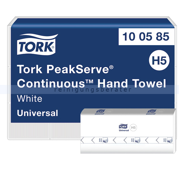 Papierhandtücher Tork PeakServe Endlosfalz 22,5 x 20,1 cm