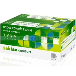 Papierhandtücher Wepa Satino 3200 Blatt grün 25x23 cm