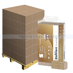 Papierhandtücher Wepa Satino PureSoft soft beige 24x23 cm