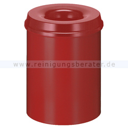 Papierkorb (feuersicher) 15 L Rot