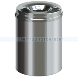 Papierkorb (feuersicher) rund 15 L edelstahl