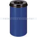 Papierkorb (feuersicher) rund 50 L blau-schwarz