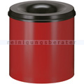 Papierkorb (feuersicher) rund 80 L rot