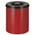 Zusatzbild Papierkorb (feuersicher) rund 80 L rot-schwarz
