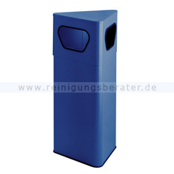 Papierkorb Dreieckiger Abfalleimer blau 50 L