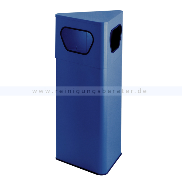 Papierkorb Dreieckiger Abfalleimer blau 50 L