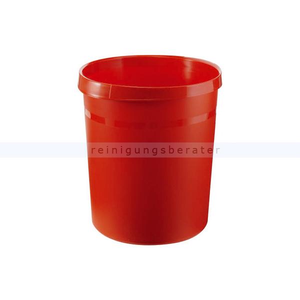 Papierkorb HAN aus Kunststoff 18 L rot GRIP