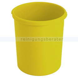 Papierkorb HAN Kunststoff 30 L gelb