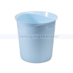 Papierkorb HAN Re-LOOP aus Kunststoff 13 L pastellblau