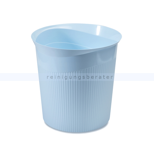 Papierkorb HAN Re-LOOP aus Kunststoff 13 L pastellblau