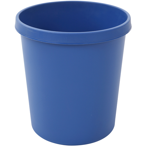 Helit Papierkorb 18 Liter Abfalleimer Kunstoff Mülleimer blau 