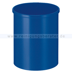 Papierkorb Metall 15 L blau