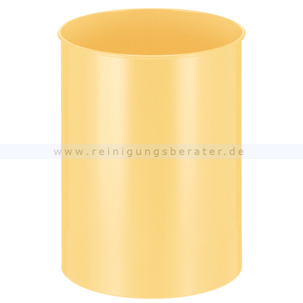 Papierkorb Metall 15 L gelb
