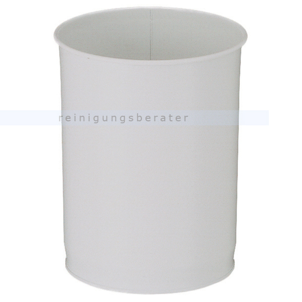 Papierkorb Metall 15 L lichtgrau