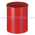 Papierkorb Metall 15 L rot