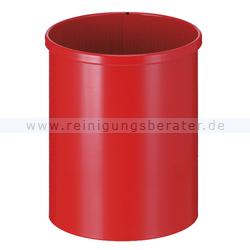 Papierkorb Metall 15 L rot