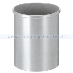 Papierkorb Metall 15 L silber