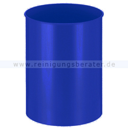 Papierkorb Metall 30 L blau