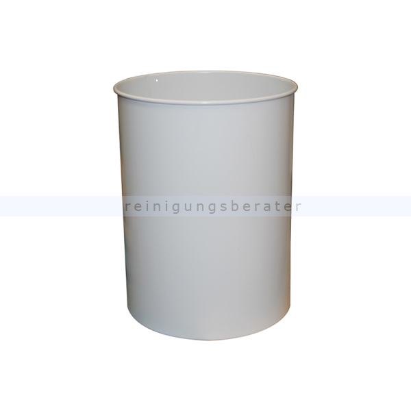 Papierkorb Metall 30 L lichtgrau