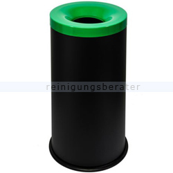 Papierkorb Orgavente Grisu Color schwarzgrün 90L feuersicher
