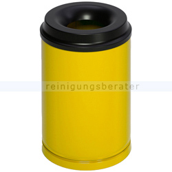 Papierkorb VAR Mülleimer feuersicher Stahlblech 15 L gelb