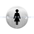 Piktogramm Simex für Frauen-Toiletten Edelstahl