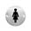 Zusatzbild Piktogramm Simex für Frauen-Toiletten Edelstahl